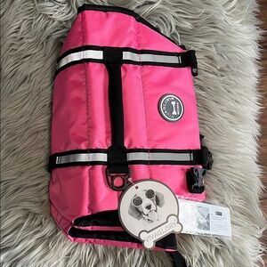 VIVAGLORY Pink Dog Life Jacket